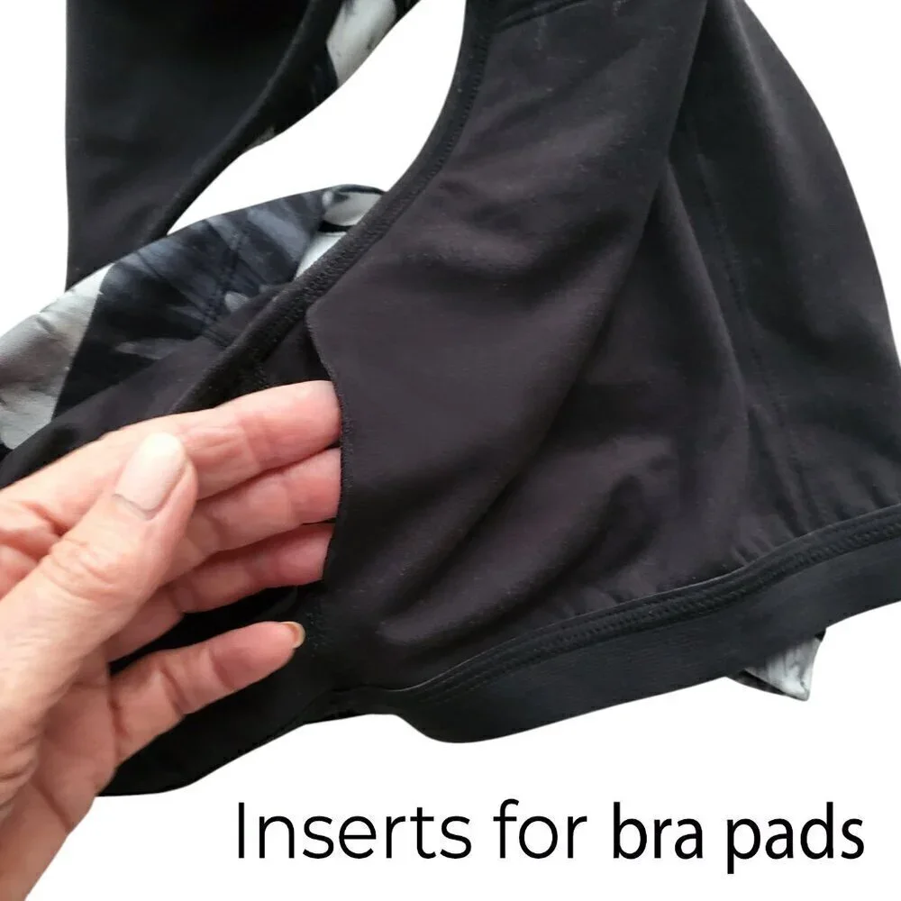 Betsey Johnson Performance Sports Bra Yoga Workout Racerback Top Size S - Picture 6 of 13